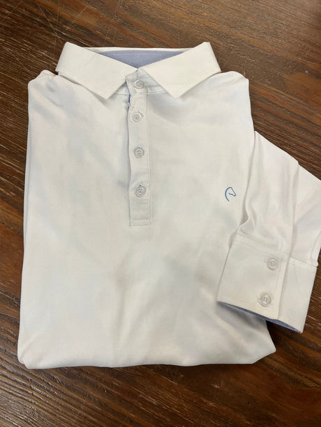 Polo da concorso in tessuto tecnico manica lunga uomo e bambino Equitheme