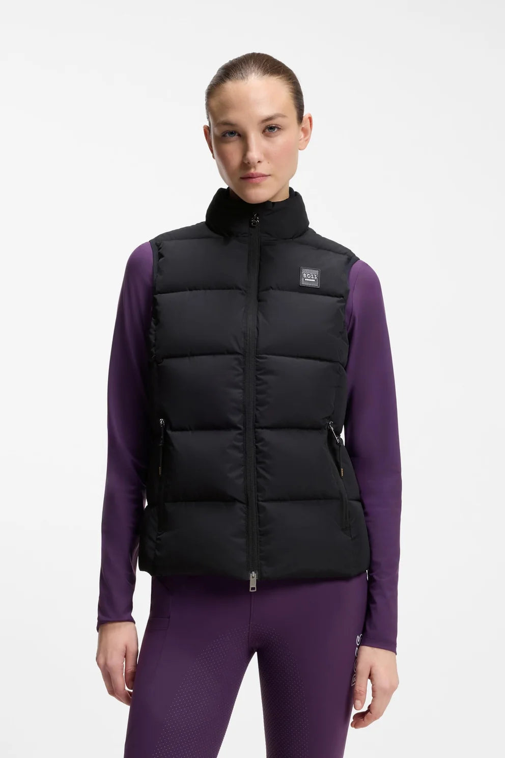 Gilet imbottito in maglia da donna Viola Boss Equestrian