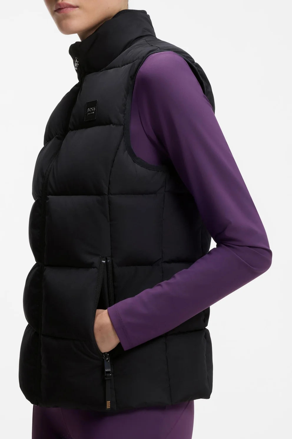 Gilet imbottito in maglia da donna Viola Boss Equestrian