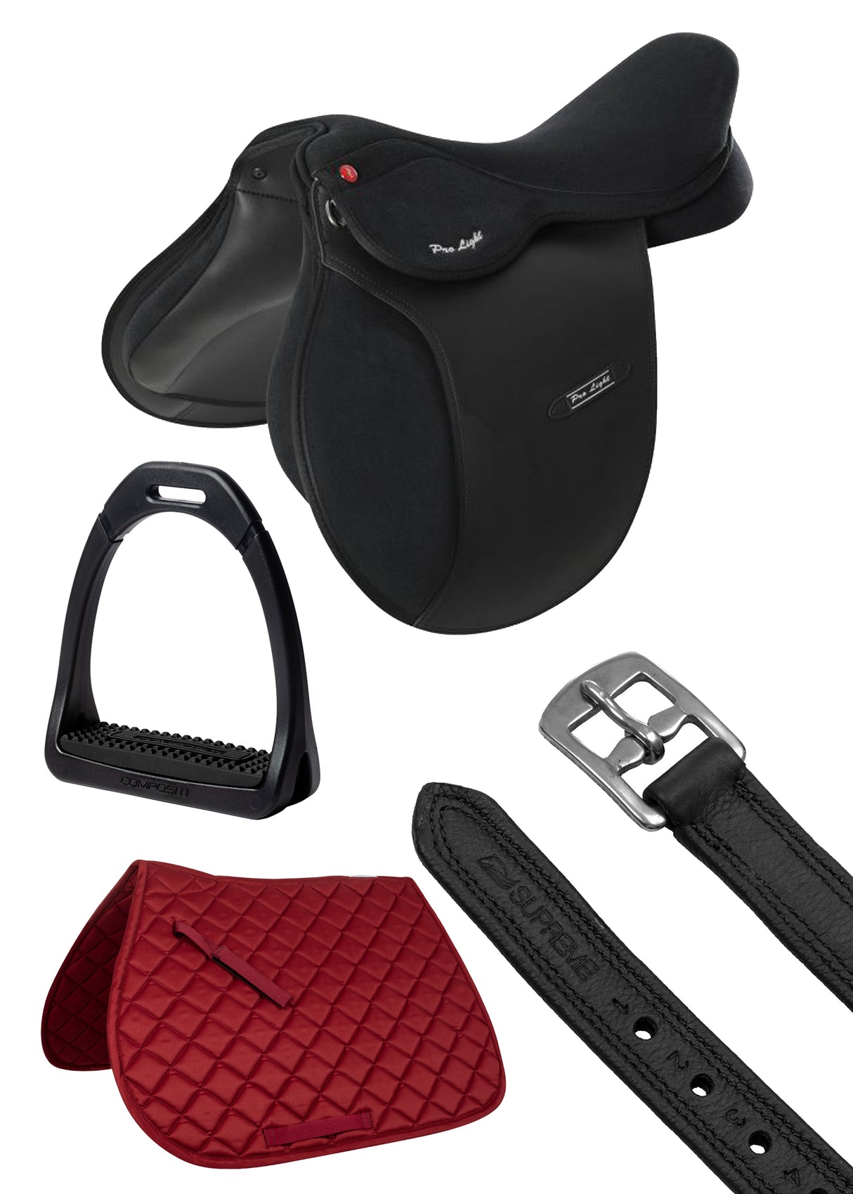 Kit Sella Prolight + Staffe Premium + Staffili supreme + Sottosella omaggio