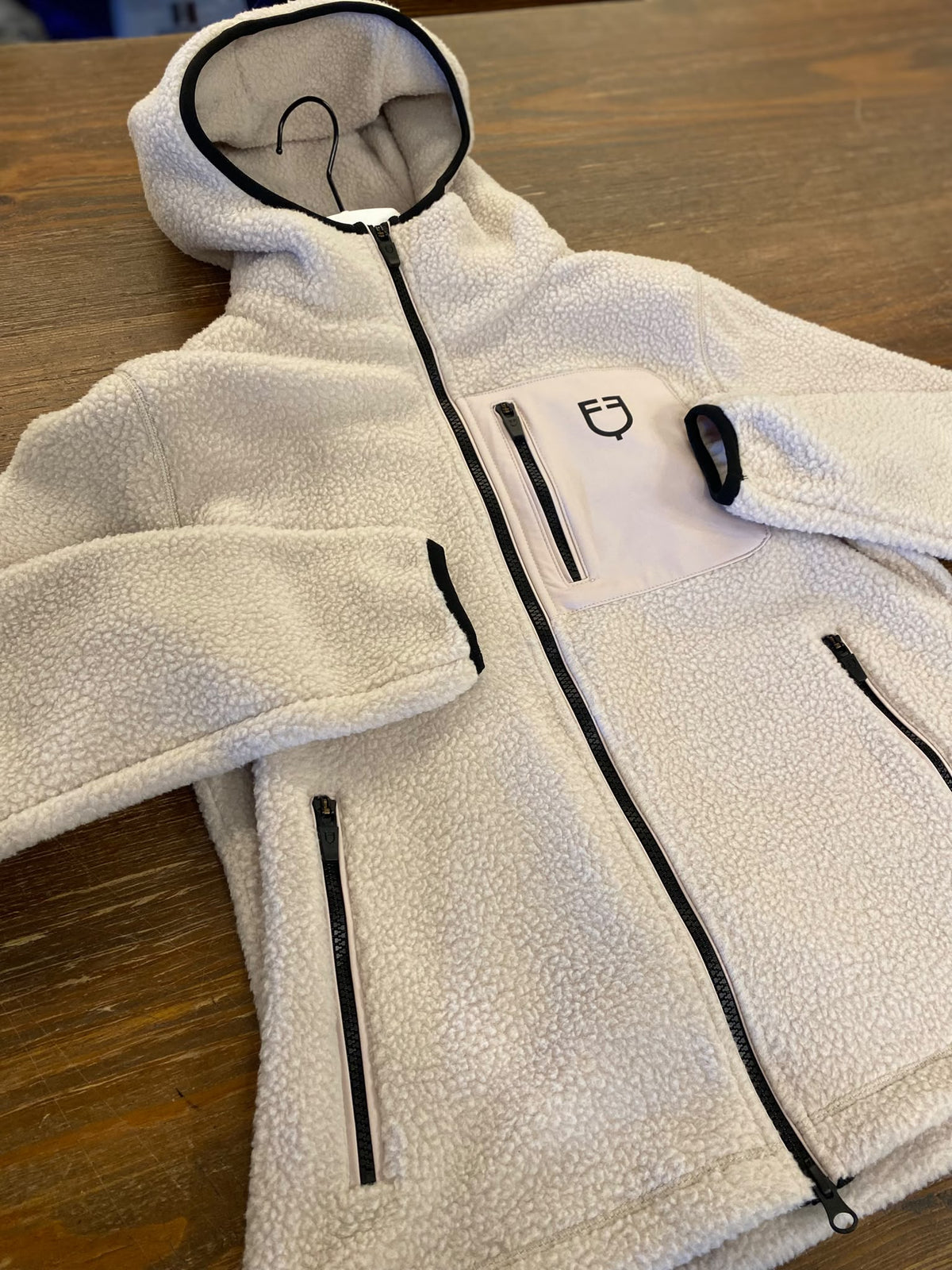 Felpa-giacca da bambina teddy Equestro