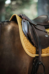 Sottosella da salto Velvet Jumping Kentucky mostarda