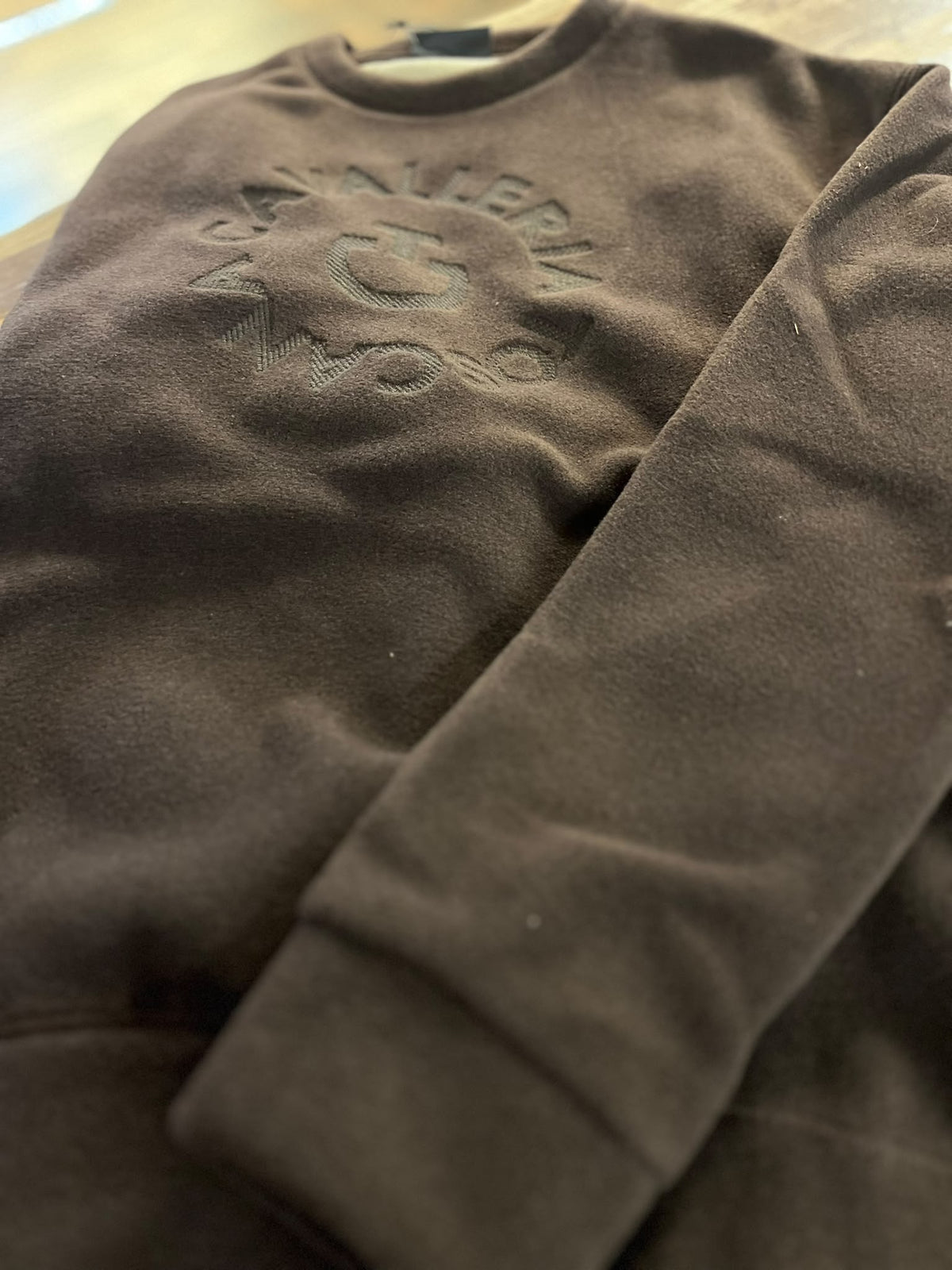 Felpa girocollo da donna con logo Cavalleria Toscana
