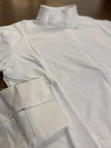 Polo donna manica lunga in tessuto tecnico felpato Equestro