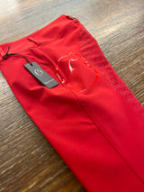 MOLVENO PANTALONI DA EQUITAZIONE DONNA CON FULL GRIP ROSSO