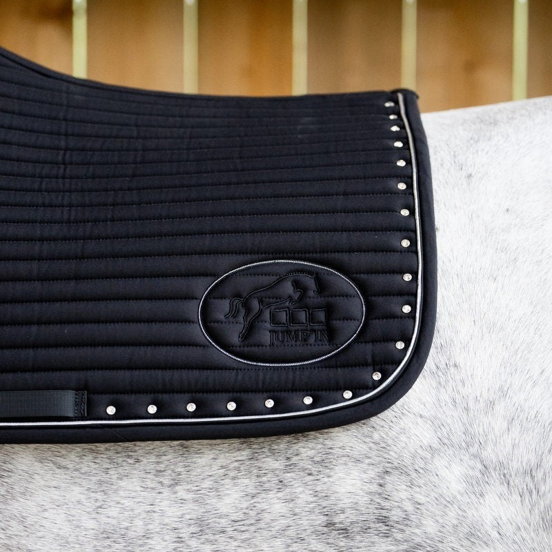 Completo sottosella + cuffia Jump'in nero/diamante