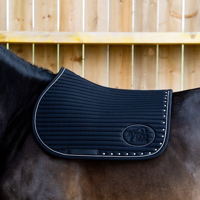 Completo sottosella + cuffia Jump'in nero/diamante