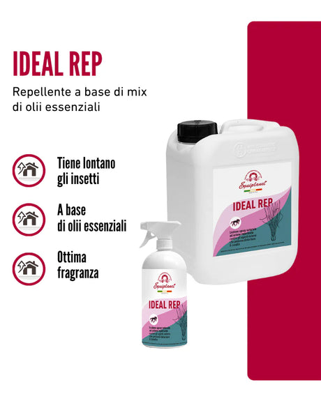 Ideal rep repellente a base di mix di olii essenziali Equiplanet 1L