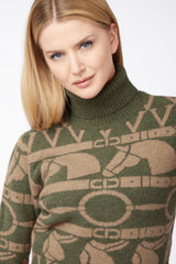 MAGLIONE DA DONNA ANSAN NERO e GRIGIO Vestrum