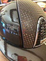 Casco equitazione Cromo 2.0 / Polish Metal Marrone / Verona marrone Cromato / Visiera Polo Large