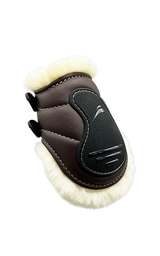 eQuick Glam rear Fluffy marroni bottone