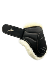 eQuick Glam rear Fluffy nero velcro