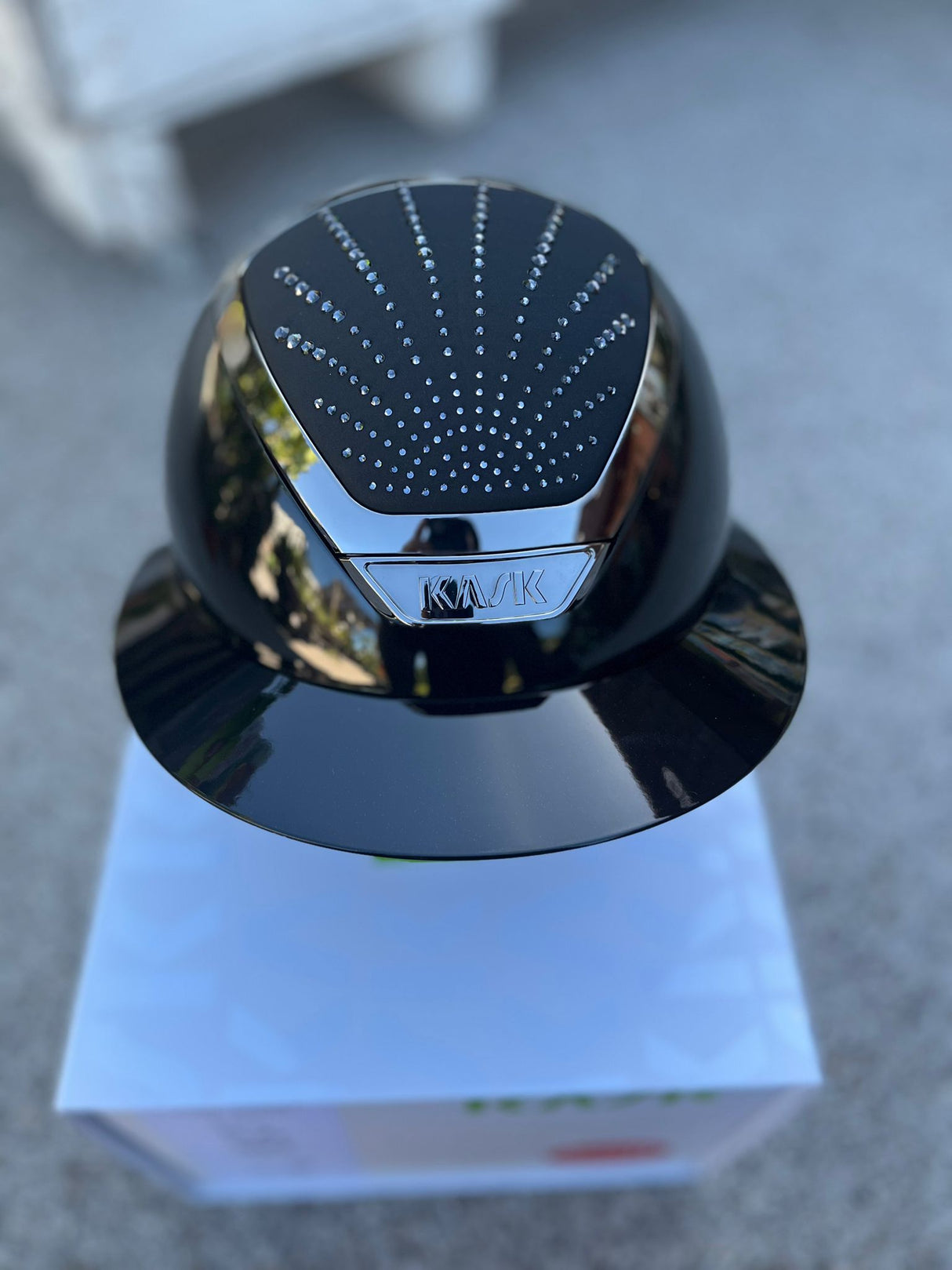 Kask Star Lady Pure Shine Graphite nero visiera polo