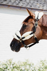 Capezza in nylon e pelliccia bianca Kentucky