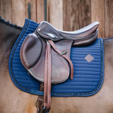 Completo sottosella Pearls Jumping e cuffia Wellington Glitter Band Kentucky blu