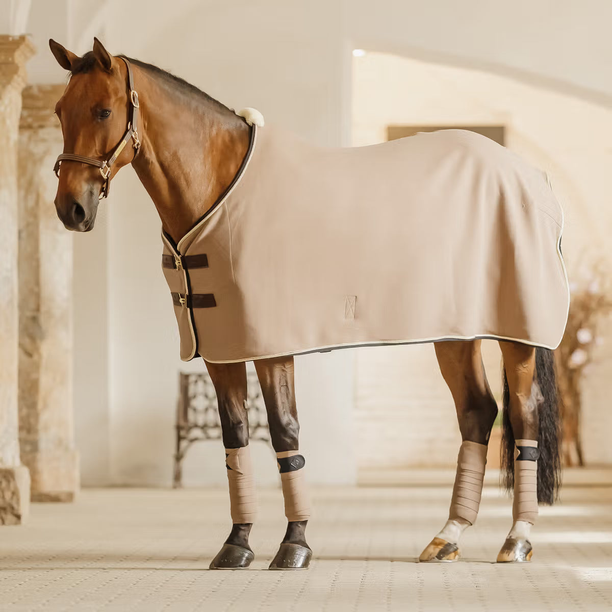 Fasce da lavoro in lana vegana Kentucky beige