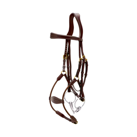 Testiera Elastic Hybrid Dy'On marrone