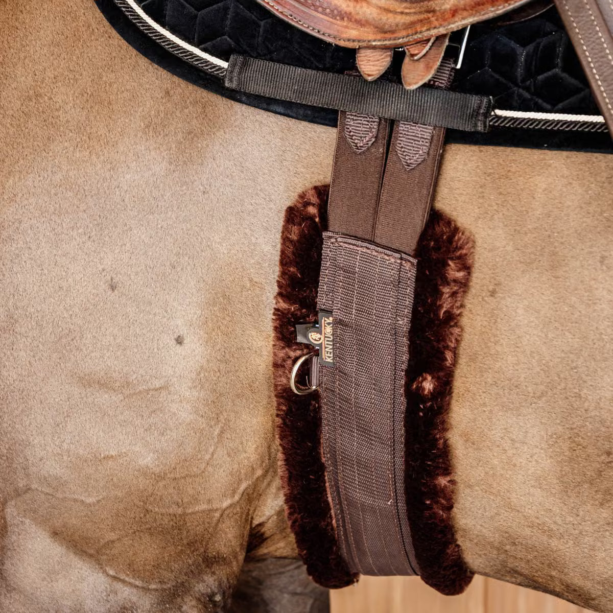 Sottopancia in nylon con finto montone Kentucky