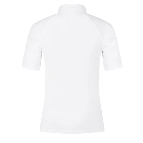 Polo donna con cerniera glitterata e maniche corte Kentucky