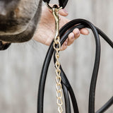 Lunghina in cuoio con catena Kentucky