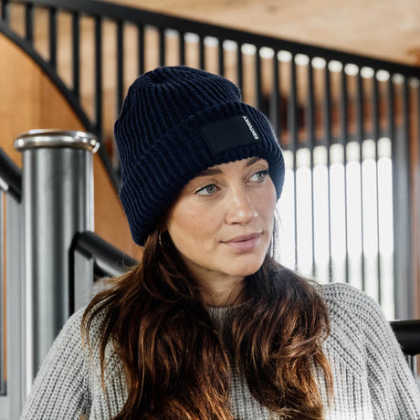 Berretto con logo gommato Kentucky blu navy