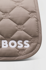 HAMPTON SADDLE PAD JUMP walnut BOSS EQUESTRAIN + cuffia