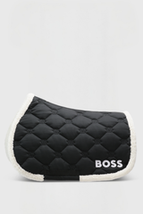 HAMPTON SADDLE PAD JUMP TEDDY BLACK + cuffia