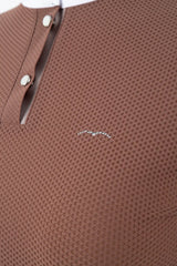 Polo da gara manica lunga donna modello Briar Animo marrone