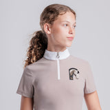 POLO TECNICA CON PATCH CAVALLO DA BAMBINA Cavalleria Toscana