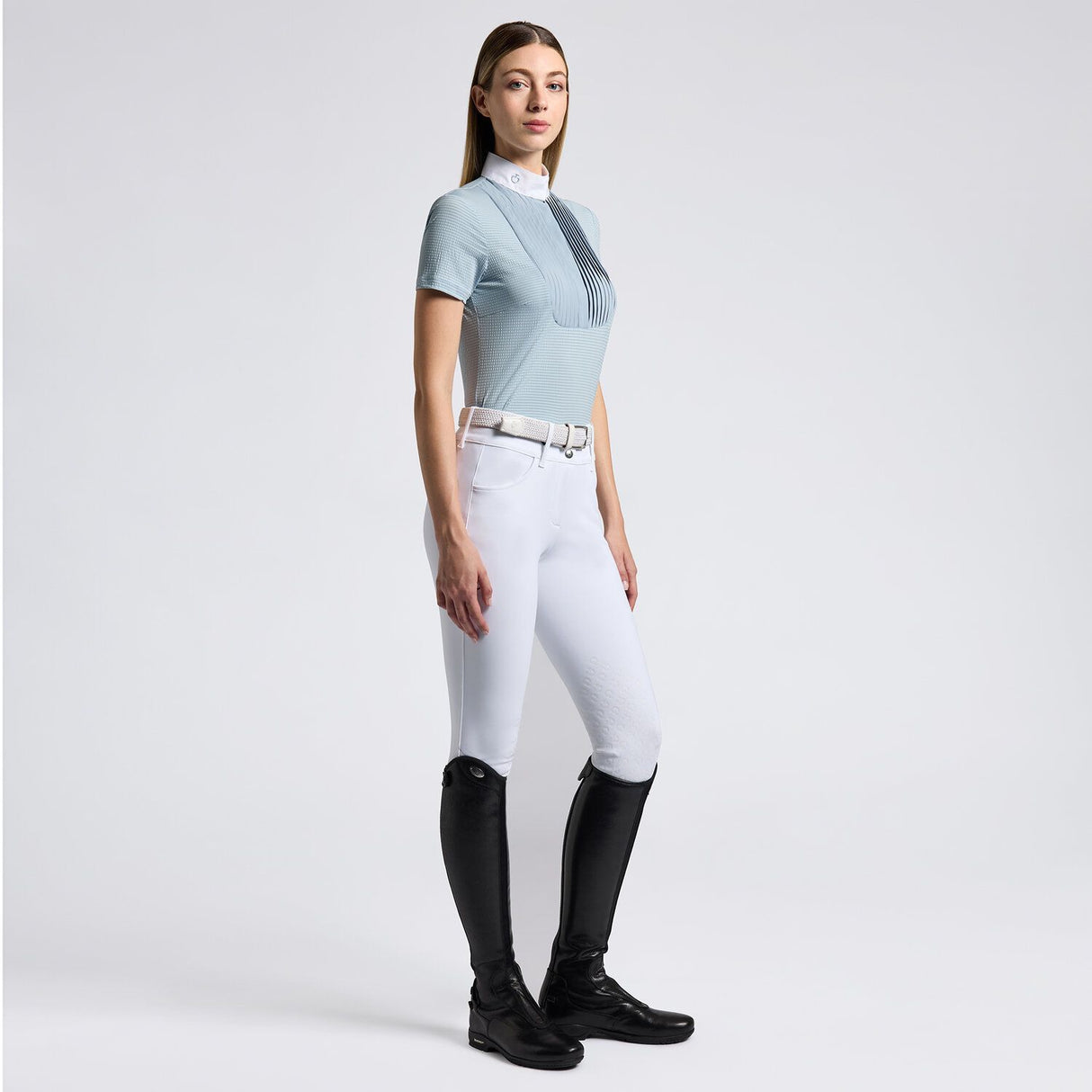 Camicia Cavalleria Toscana da Competizione da Donna in Jersey Tecnico e bottoni