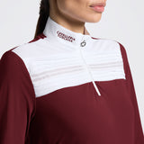 Camicia da Concorso da Donna Cavalleria Toscana a Maniche Lunghe con Inserto Plissettato (Copia)