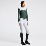 Camicia da Concorso da Donna Cavalleria Toscana a Maniche Lunghe con Inserto Plissettato