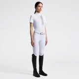 Camicia donna a maniche corte traforata | Cavalleria Toscana