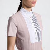 Camicia donna a maniche corte traforata | Cavalleria Toscana