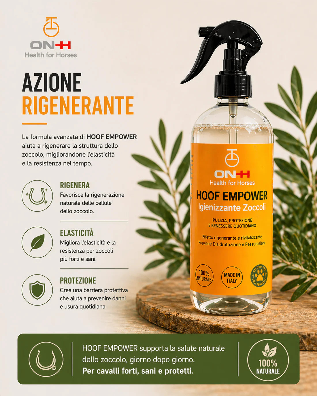 Hoof Empower | Igienizzante & Rinforzante zoccoli 500ml