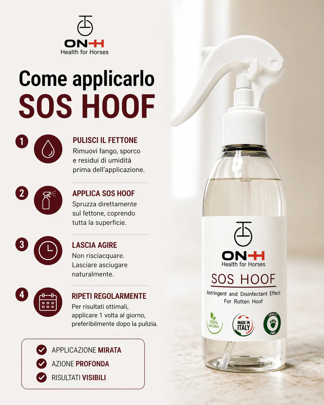SOS Hoof | Igienizzante & Anti-marcimento 200ml
