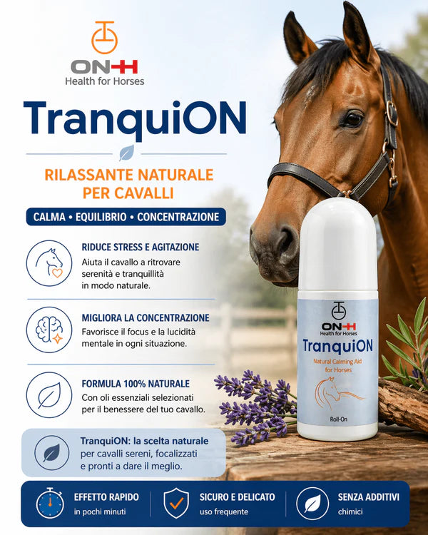 TranquiON Roll-On | Rilassante naturale per cavalli