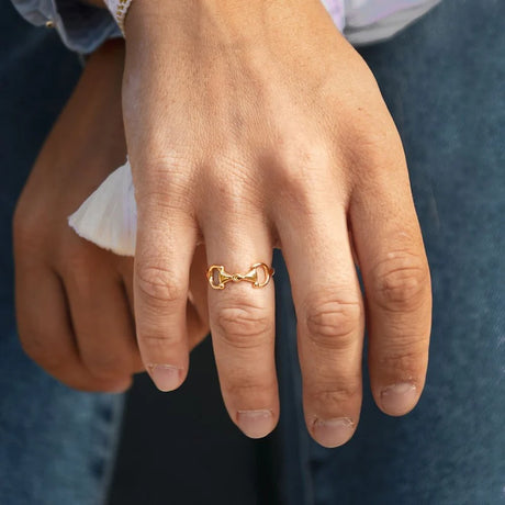 Maya anello in acciaio inossidabile Equestrian shop
