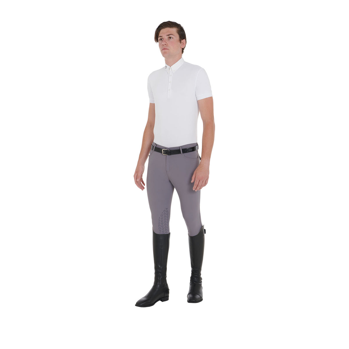 Pantaloni uomo estivi slim fit in tessuto tecnico bielastico Equestro