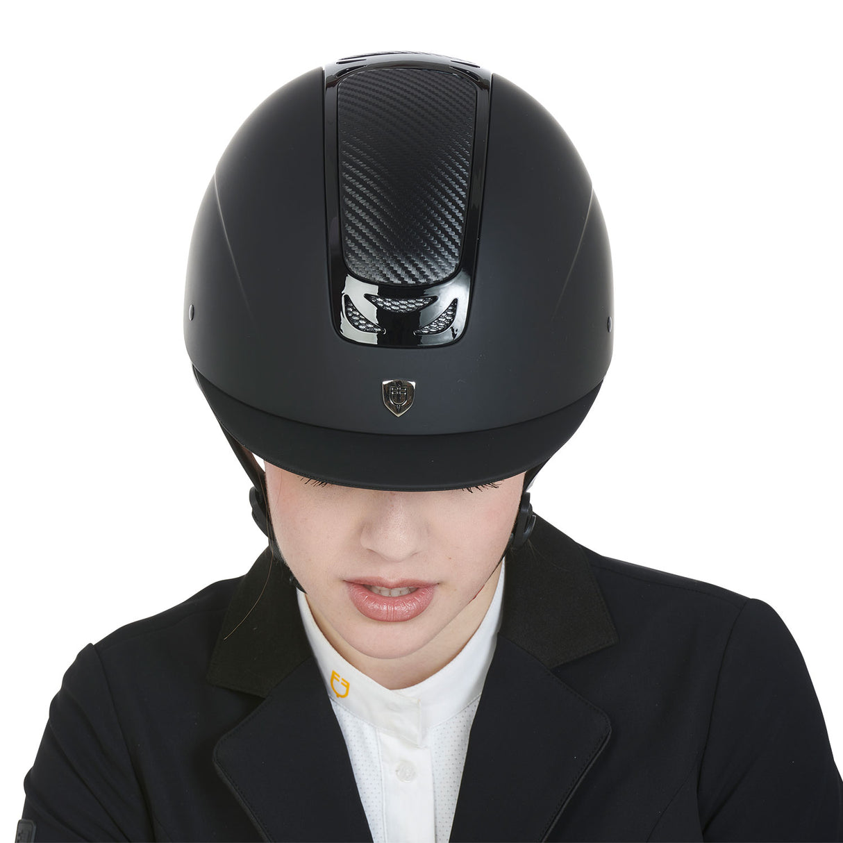 Casco unisex con inserti in carbonio Equestro
