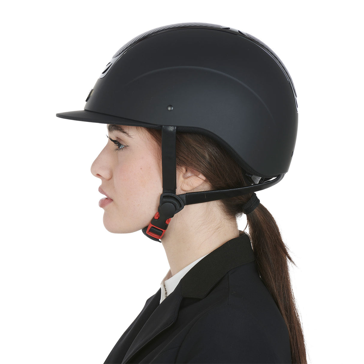 Casco unisex con inserti in carbonio Equestro