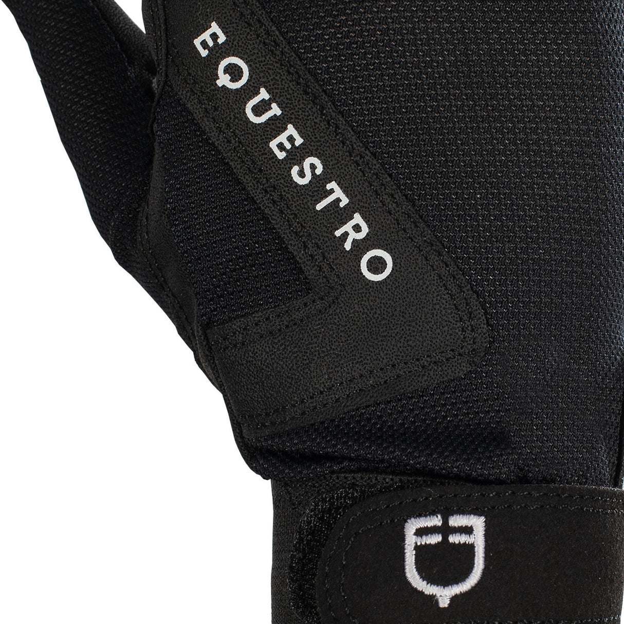 Guanti in tessuto tecnico con logo Equestro