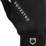 Guanti in tessuto tecnico con logo Equestro
