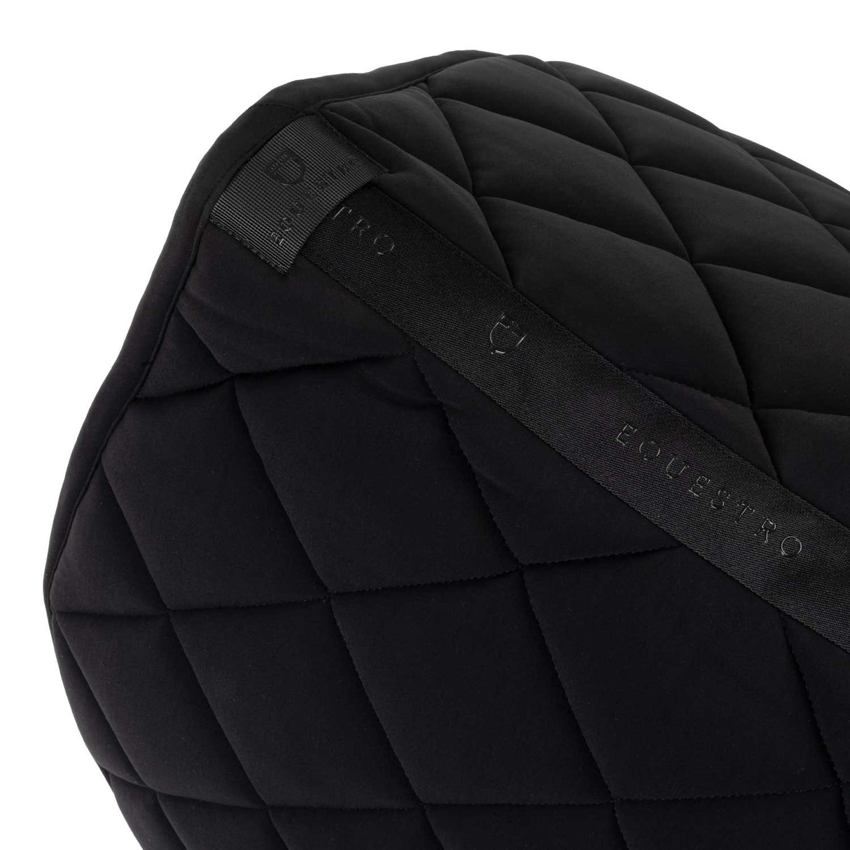 Sottosella da salto in tessuto tecnico con logo in strass e cuffia Equestro Full