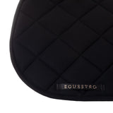 Sottosella da salto in tessuto tecnico con logo in strass e cuffia Equestro Full