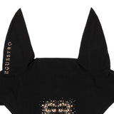 Sottosella da salto in tessuto tecnico con logo in strass e cuffia Equestro Full