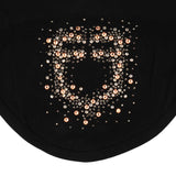 Sottosella da salto in tessuto tecnico con logo in strass e cuffia Equestro Full