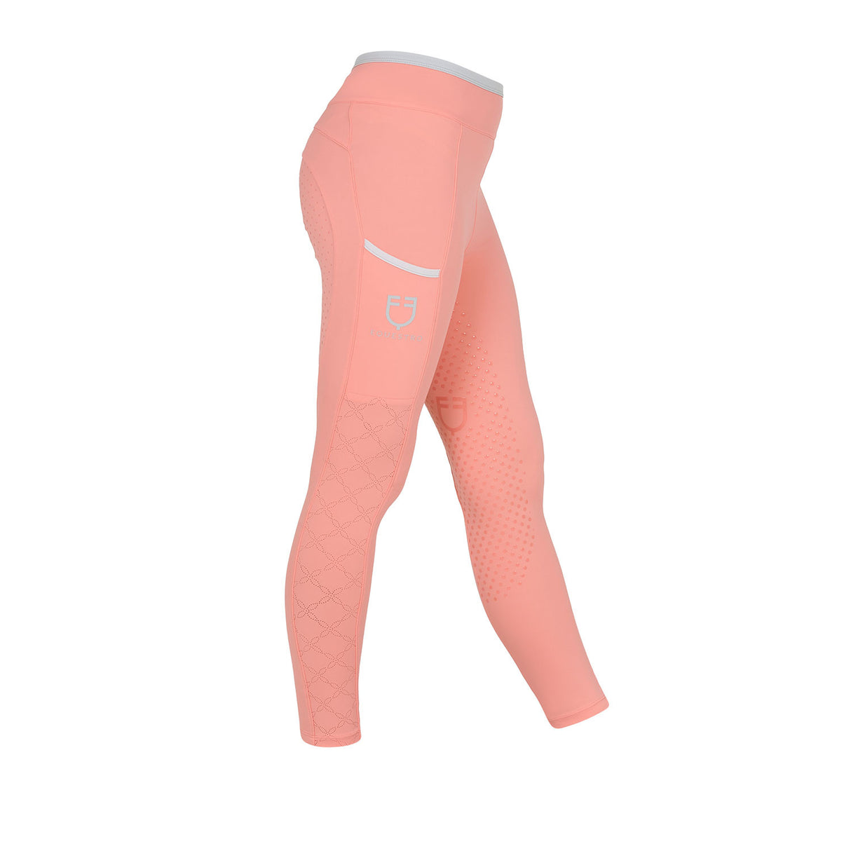 Leggings bambina con decorazioni perforate Equestro