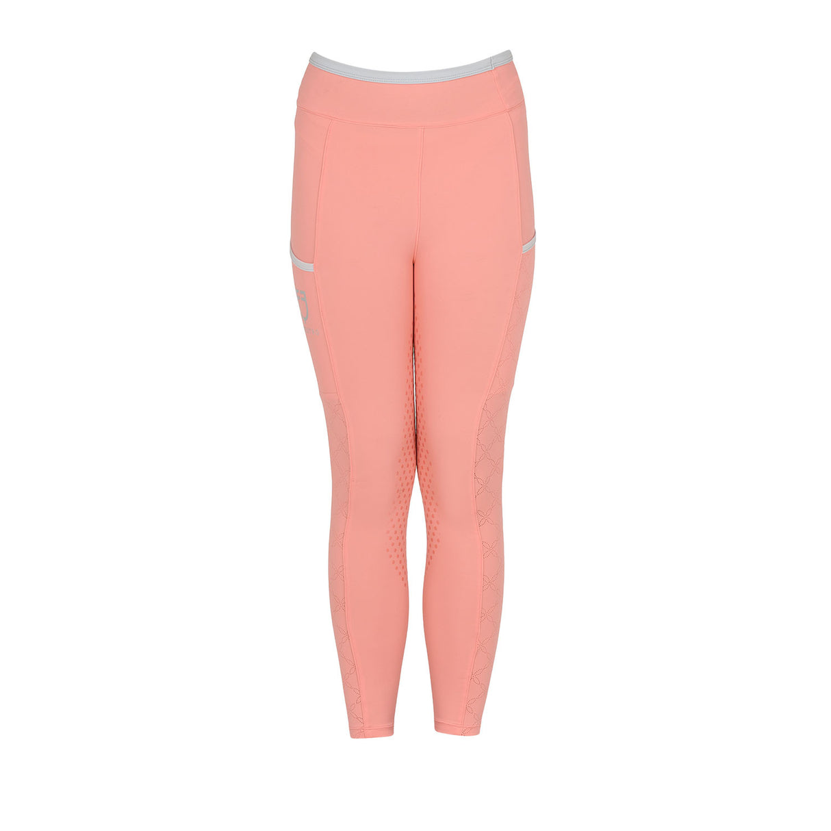 Leggings bambina con decorazioni perforate Equestro