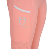 Leggings bambina con decorazioni perforate Equestro